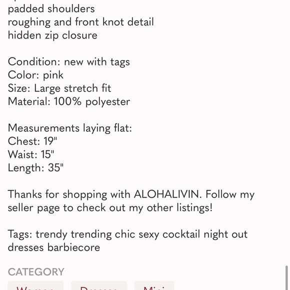 NWT ZARA Pink Mini Dress - Picture 6 of 7